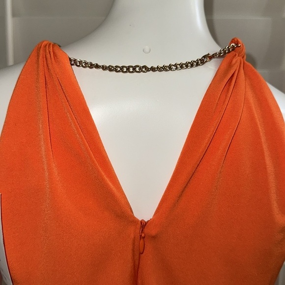 Cache Halter Mini Dress Orange - Picture 5 of 10